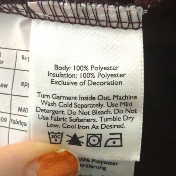 NWOT Eddie Bauer Quilted Fleece Lined Hunter Outdoor Jacket Berry Purple Size L - Picture 9 of 11